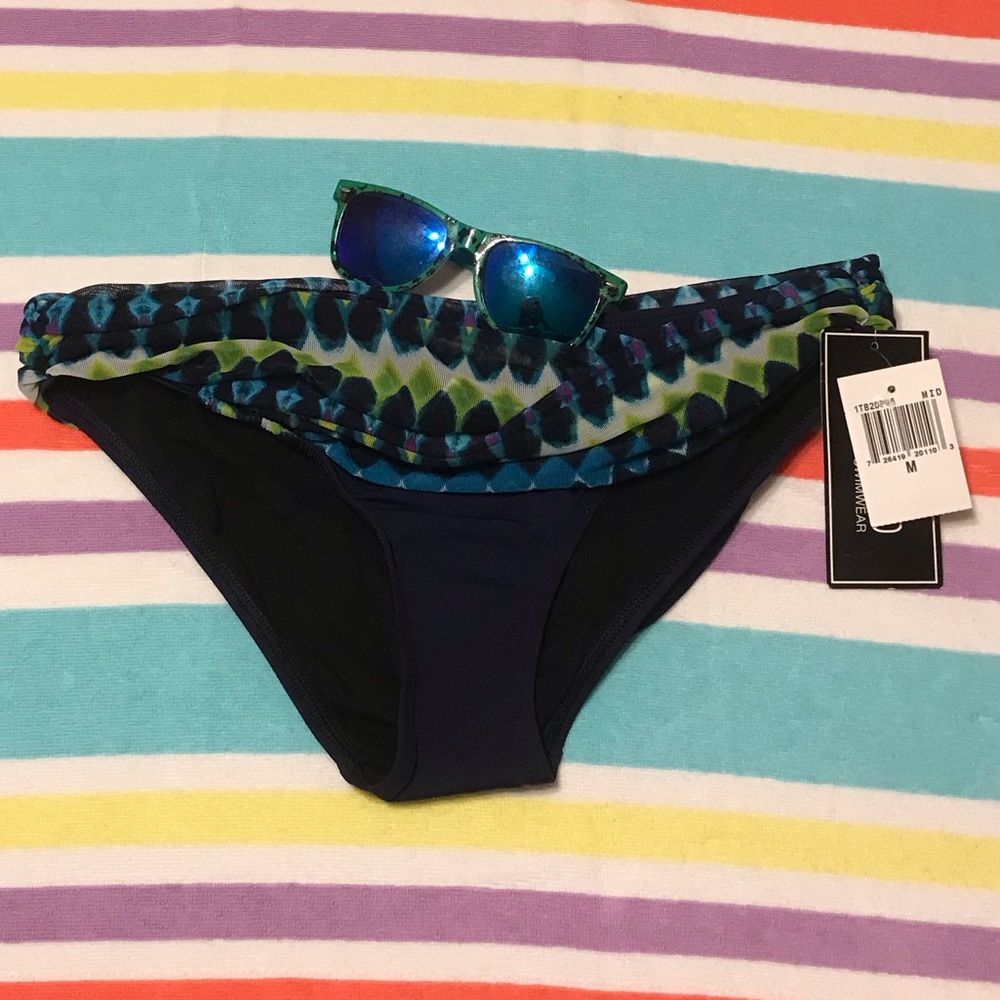 NWT Blue and Green Bikini Bottom